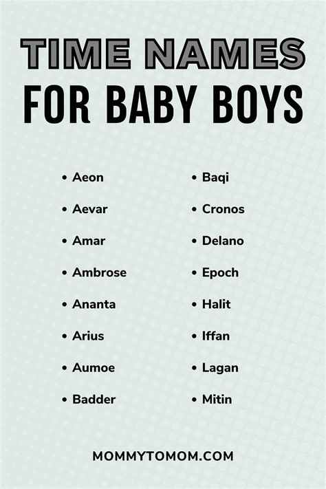 70+ Unique Baby Names That Mean Timekeeper .
